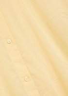 Toteme Logo-monogrammed Cotton-blend Shirt Yellow