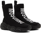 Moschino Black Teddy Sock Sneakers