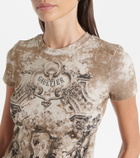 Jean Paul Gaultier Médaillon cotton-blend jersey T-shirt