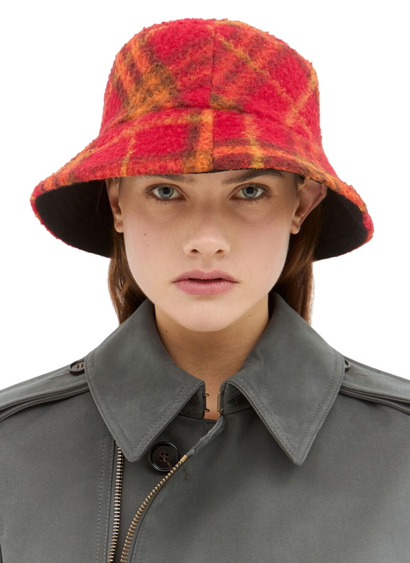 Burberry TB Monogram Raffia-Effect Bucket Hat Medium Natural Black NWT MSRP $590 Burberry TB raffia-effect bucket hat Burberry main image 4