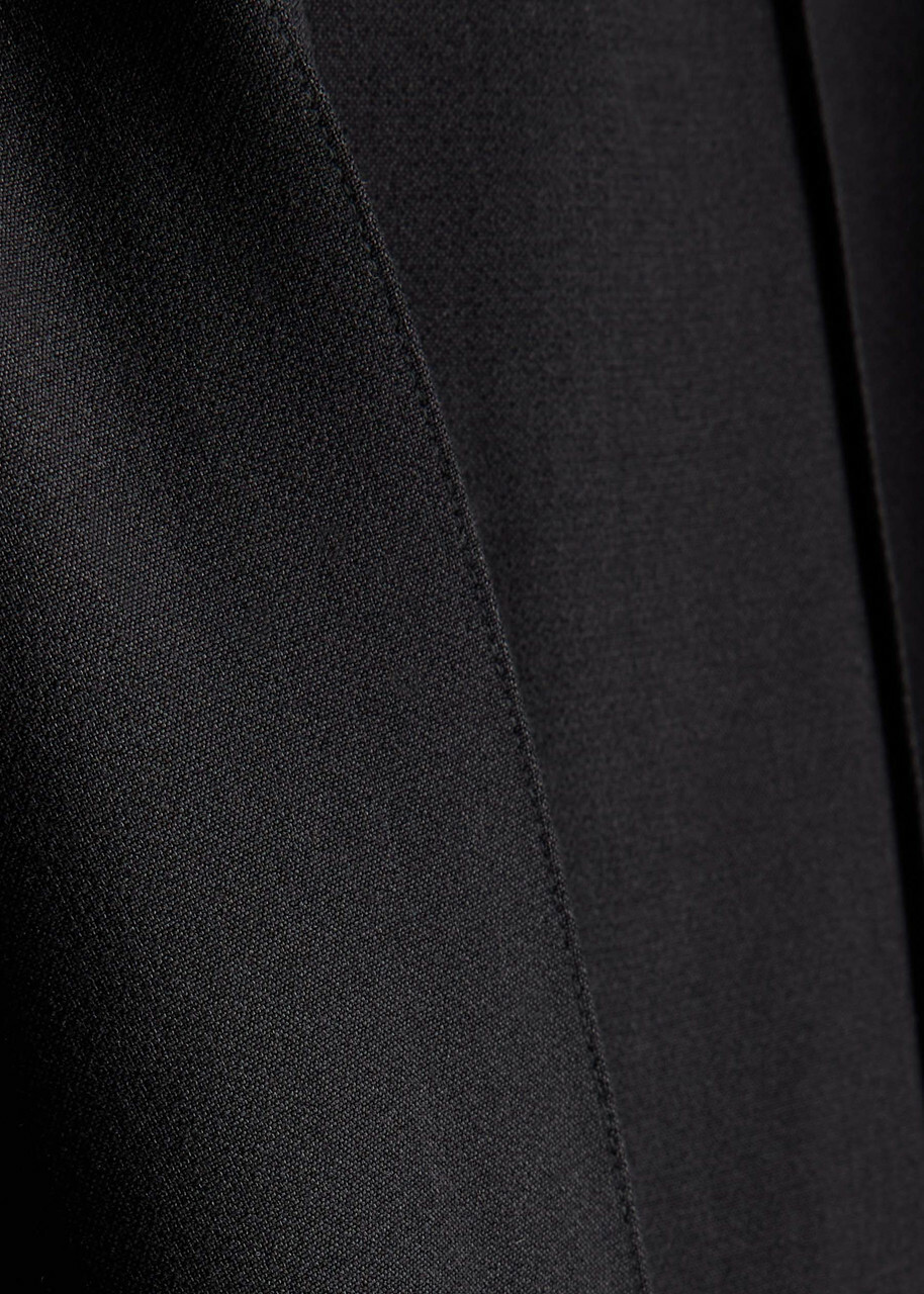 Roland Mouret Pintuck Crepe Trousers Black
