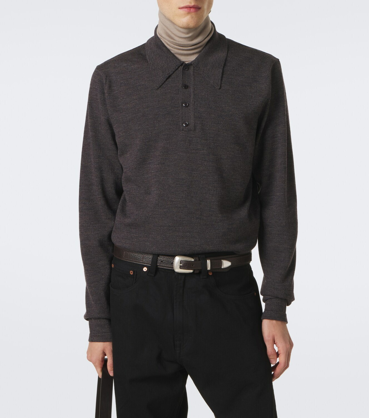 Lemaire Wool polo sweater