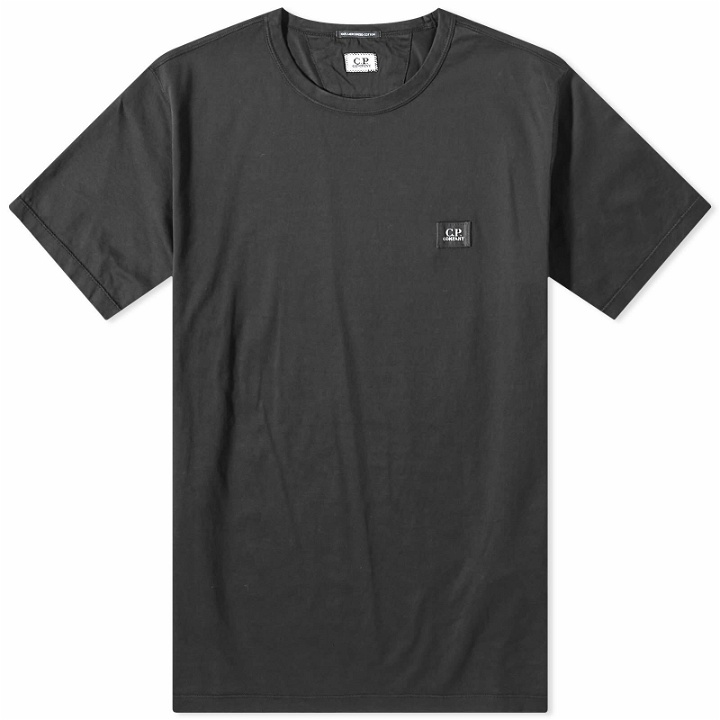 Photo: C.P. Company Men's Small Logo T-Shirt in Black