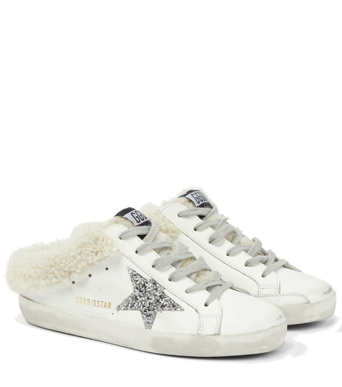 Golden Goose - Super-Star shearling-lined mules Golden Goose