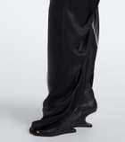 Rick Owens Dagger printed satin maxi dress