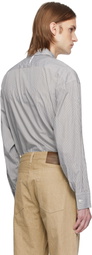 Karmuel Young Black & White Trapezium XY-Plane Sleeves-Holder Shirt