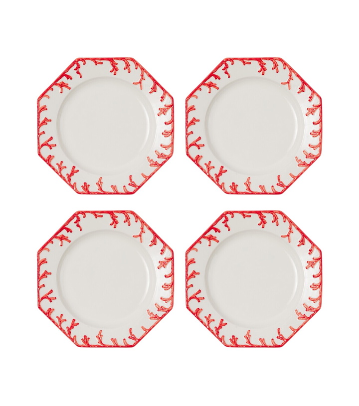 Photo: Les-Ottomans Set of 4 ceramic dinner plates