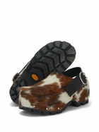 Jil Sander Cow-Print Clogs