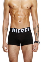 Diesel Three-pack boxer briefs in stretch cotton - Trunks Mens in Black