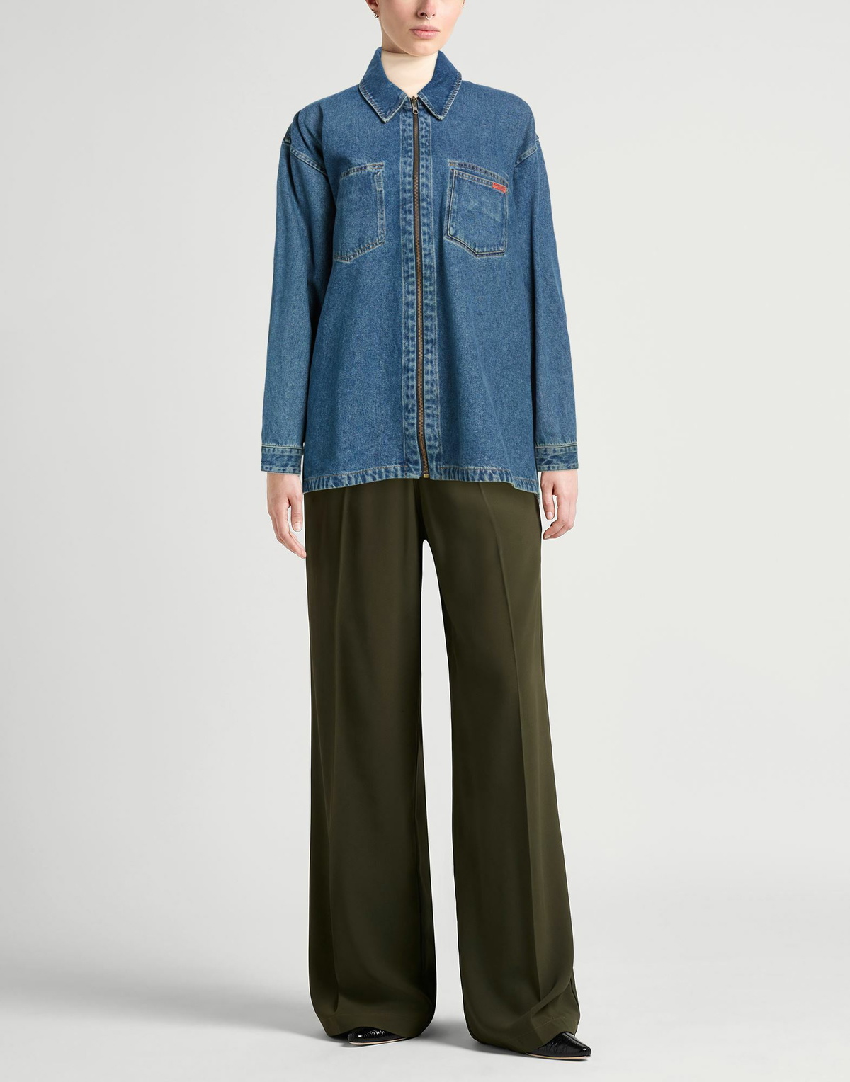 Martine Rose Womens Denim outerwear in Blue