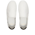Saint Laurent Men's Venice Slip On Sneakers in Optic White/Black