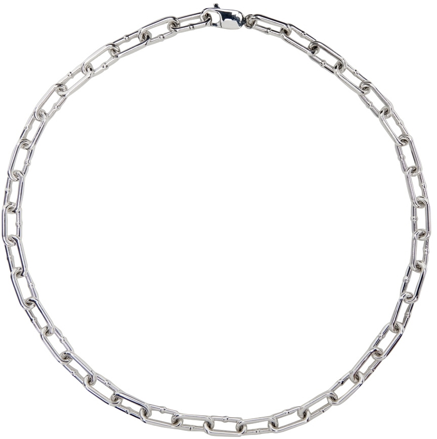 Bottega Veneta Silver Chain Necklace