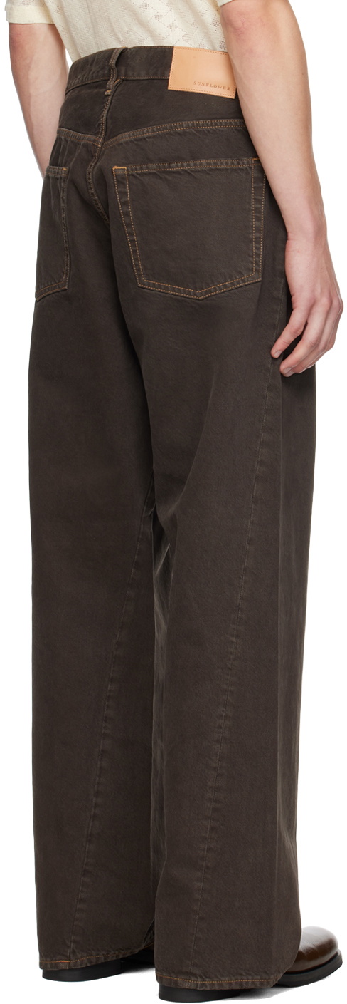 Sunflower Brown Wide Twist Jeans Sunflower