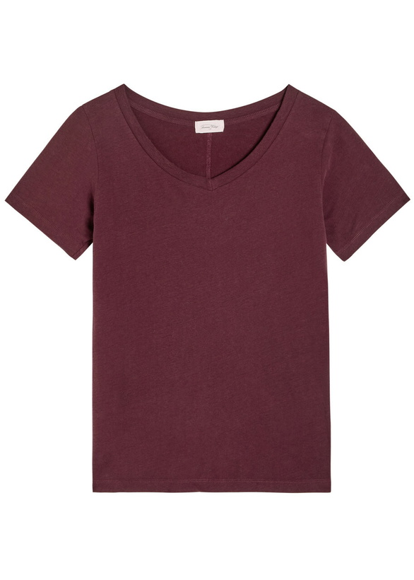 Photo: American Vintage Gamipy Cotton T-shirt Burgundy