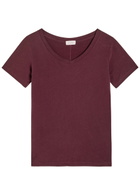 American Vintage Gamipy Cotton T-shirt Burgundy