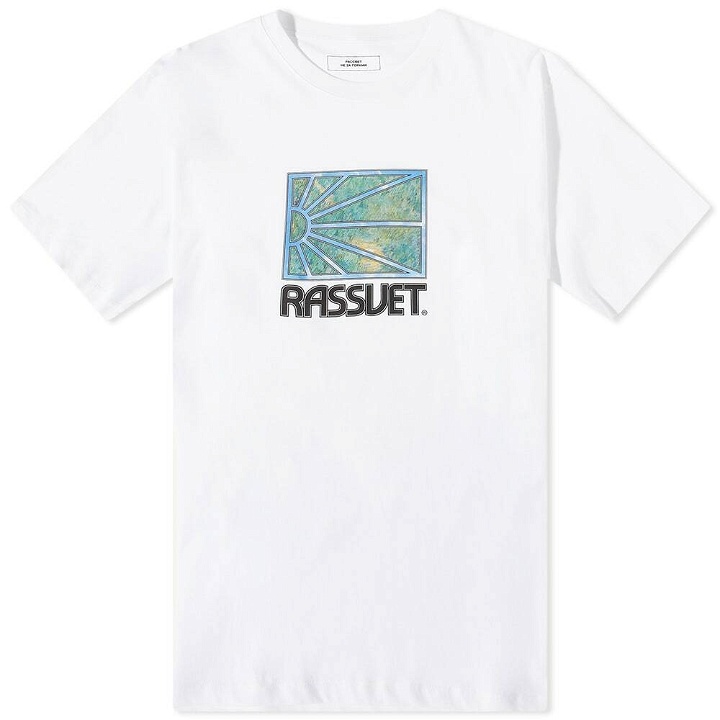 Photo: PACCBET Men's Painting Logo T-Shirt in White