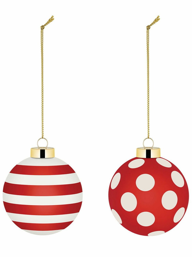 Photo: ALESSI Set Of 2 Delight Glass Ornaments