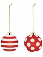 ALESSI Set Of 2 Delight Glass Ornaments