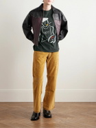 Gallery Dept. - Glittered Logo-Print Cotton-Jersey T-Shirt - Black