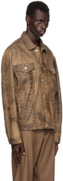 MISBHV Brown Safari Leather Jacket