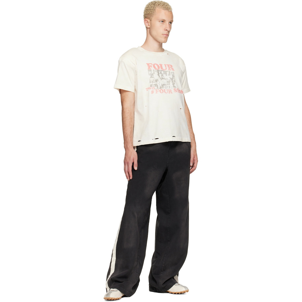 424 Off-White Collage Rolling Stones T-shirt