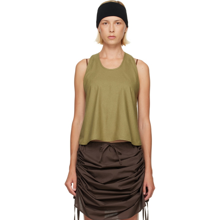 Photo: Baserange Green Apron Top