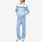 Casablanca Men's Contrast Yoke Track Jacket in Pale Blue