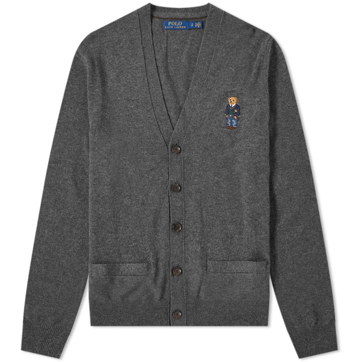 Photo: Polo Ralph Lauren Small Bear Embroidered Cardigan