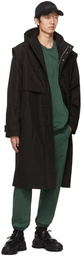 Juun.J Black Cotton Coat