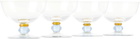 Akua Objects Blue & Orange Noam Champagne Glasses, 4 pcs
