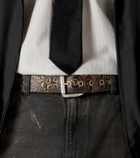 Our Legacy 40mm paisley leather belt