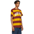 Noon Goons Yellow and Burgundy Big Stripe T-Shirt