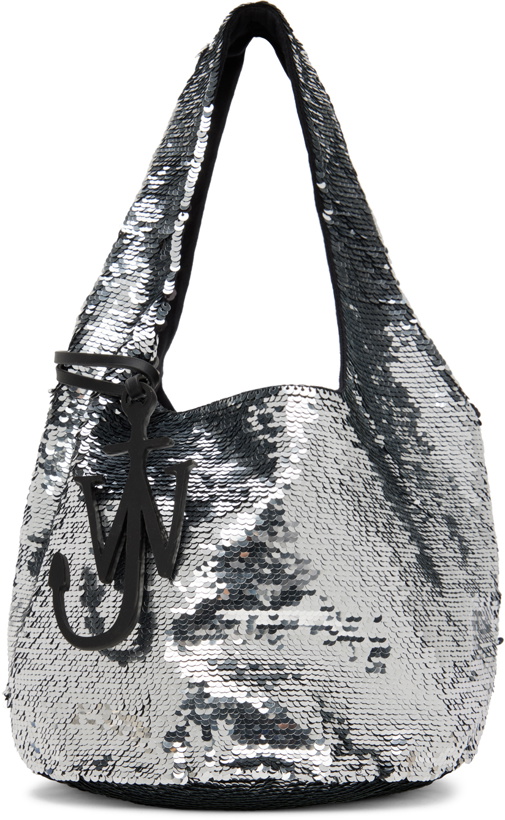 Photo: JW Anderson Silver Mini Sequin Shopper Bag