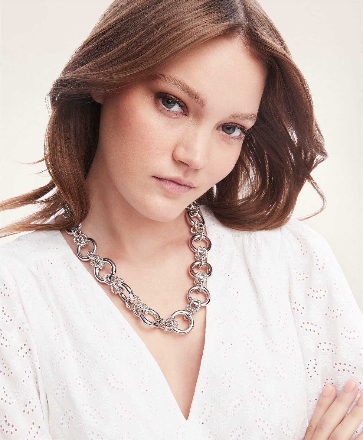 Photo: Brooks Brothers Women's Rope Chain Necklace | Silver