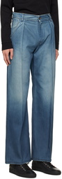 Winnie New York Blue Pleated Jeans