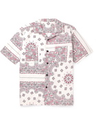 Sacai - Camp-Collar Bandana-Print Cotton-Canvas Shirt - White