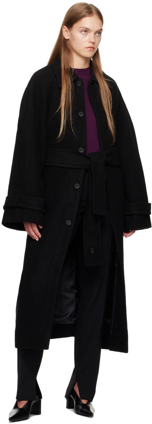 Birrot Black Boiled Coat