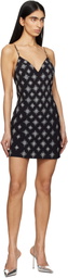 AMIRI Black Starburst Crystal Minidress