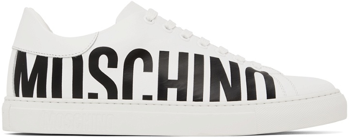 Photo: Moschino White Logo Sneakers