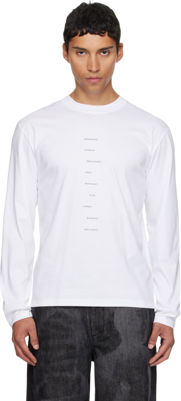 Photo: HELIOT EMIL White Effulgence Long Sleeve T-shirt
