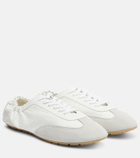 Saint Laurent Lewis leather and suede sneakers