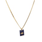 Miansai Sol Lapis Pendant Necklace in Gold/Blue