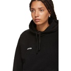 Vetements Black Fitted Inside-Out Hoodie