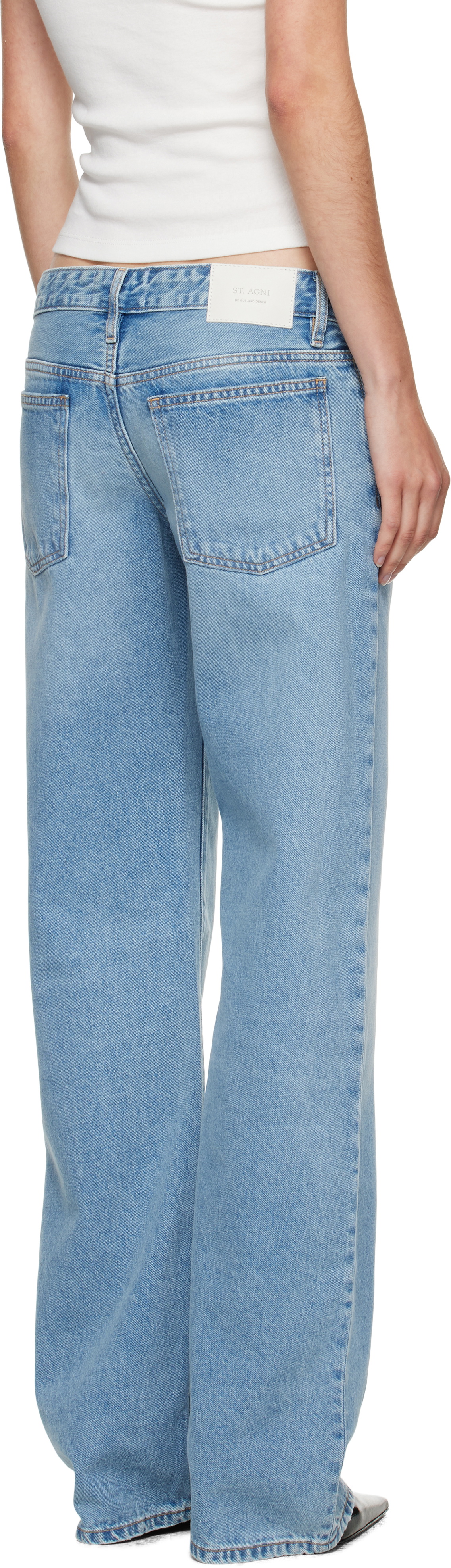 St. Agni Blue Outland Denim Edition 90s Low Rise Jeans