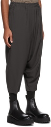 132 5. ISSEY MIYAKE Gray Seamless Trousers