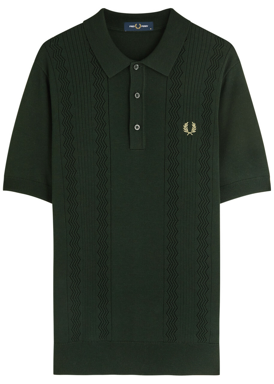 Fred Perry Men's x Raf Simons Embroidered Oversized Polo