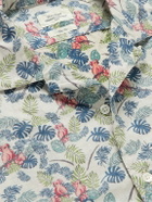 Hartford - Slam 02 Camp-Collar Printed Cotton Shirt - Blue