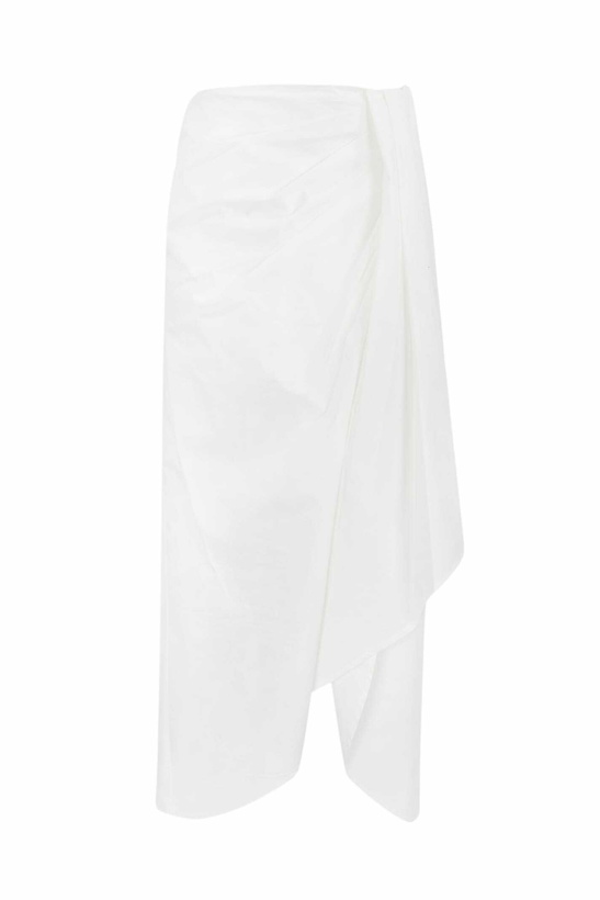 Photo: TwinSet Asymmetric Poplin Skirt