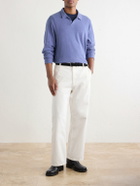 James Perse - Cotton-Twill Polo Shirt - Blue