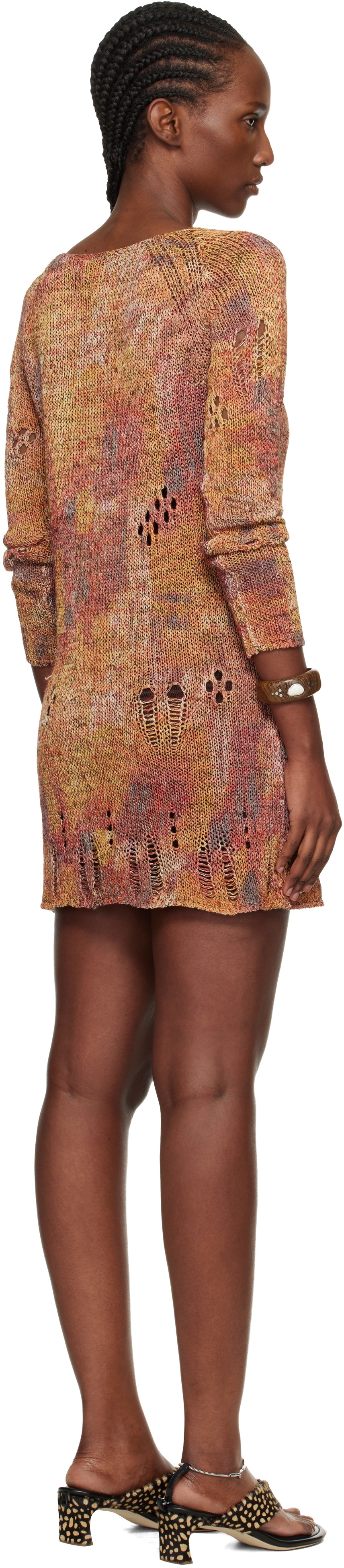 Isabel Marant Orange Hymira Printed Minidress